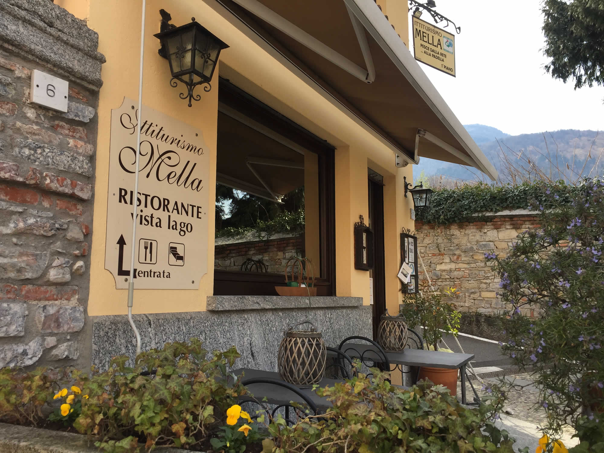 L'ingresso dell'Ittiturismo Mella
